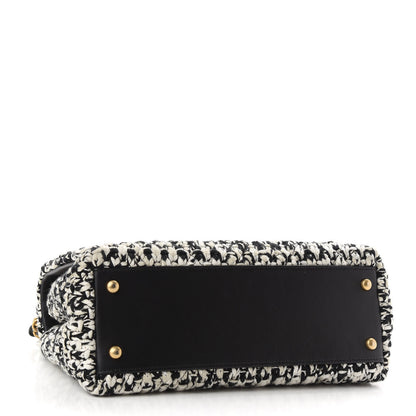 Chanel Crochet Small Coco Handle Flap Black Beige 4 of 9