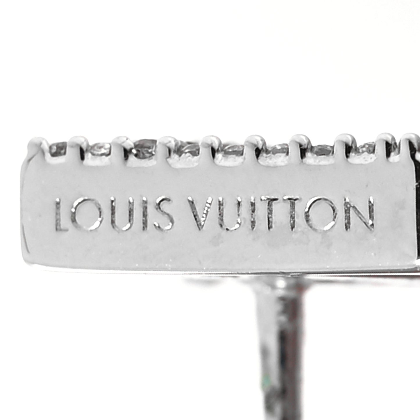 Crystal LV Iconic Earrings Silver