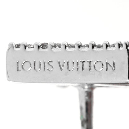Louis Vuitton Crystal LV Iconic Earrings Silver 4 of 5