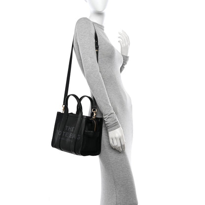Marc Jacobs Grained Calfskin Small The Tote Bag Black 2 of 14