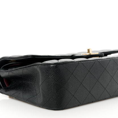 Chanel Caviar Quilted Medium Double Flap Black 10 of 12