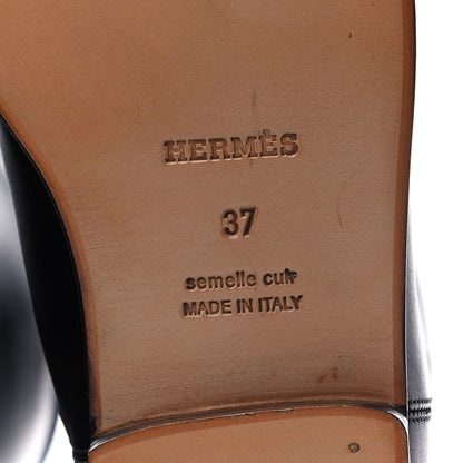 Hermes Box Kelly Jumping Boots 37 Black 6 of 9