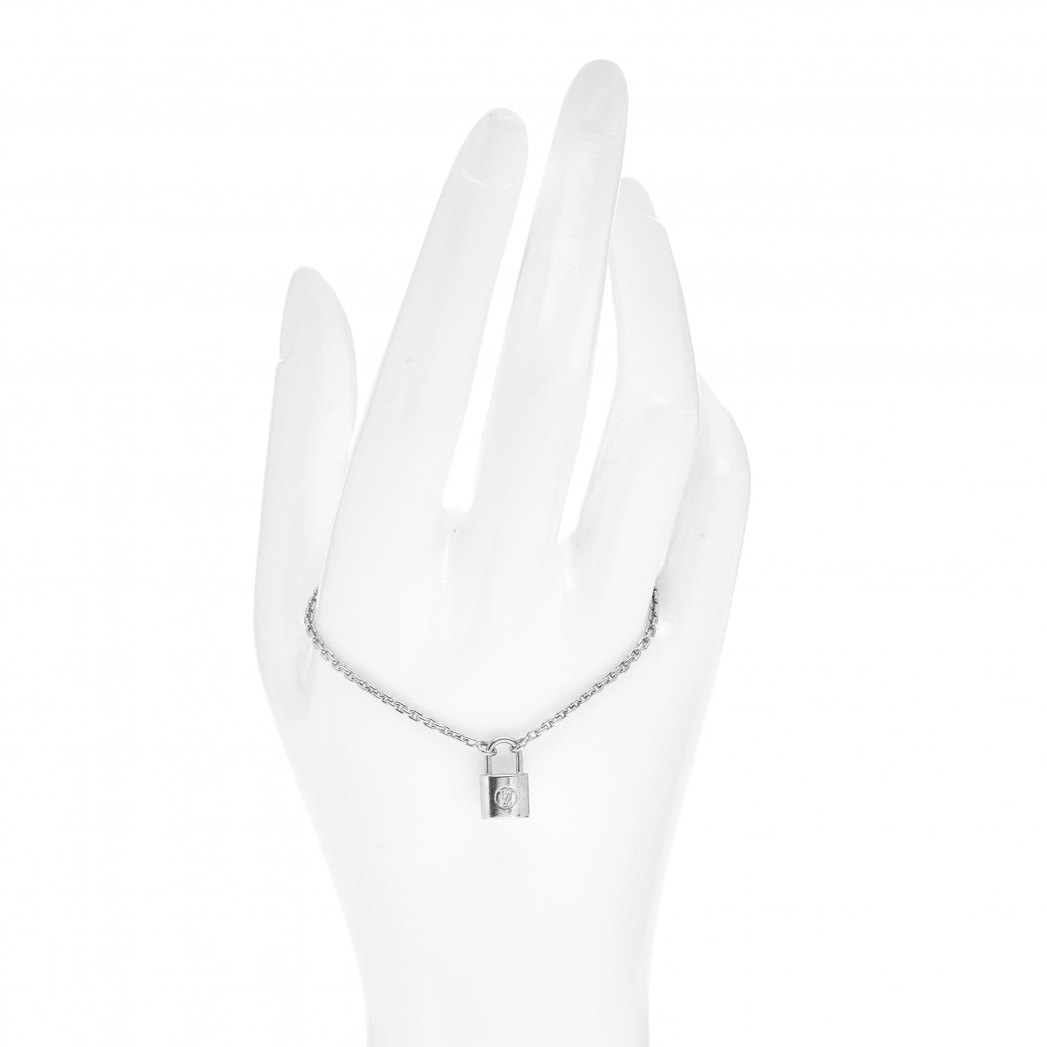 Louis Vuitton Sterling Silver Lockit Bracelet 2 of 4