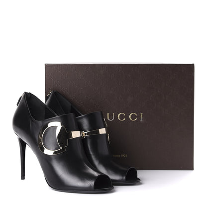 Gucci Malaga Kid Open Toe Pumps 40 Black 10 of 10