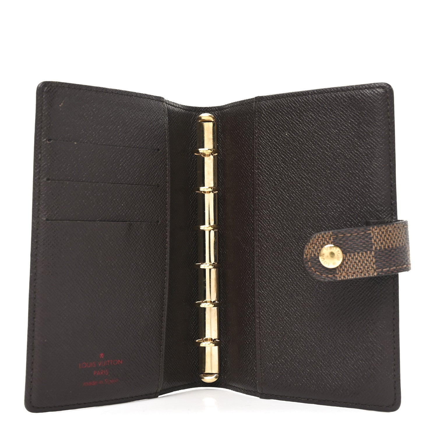 Louis Vuitton Damier Ebene Small Ring Agenda Cover 5 of 6