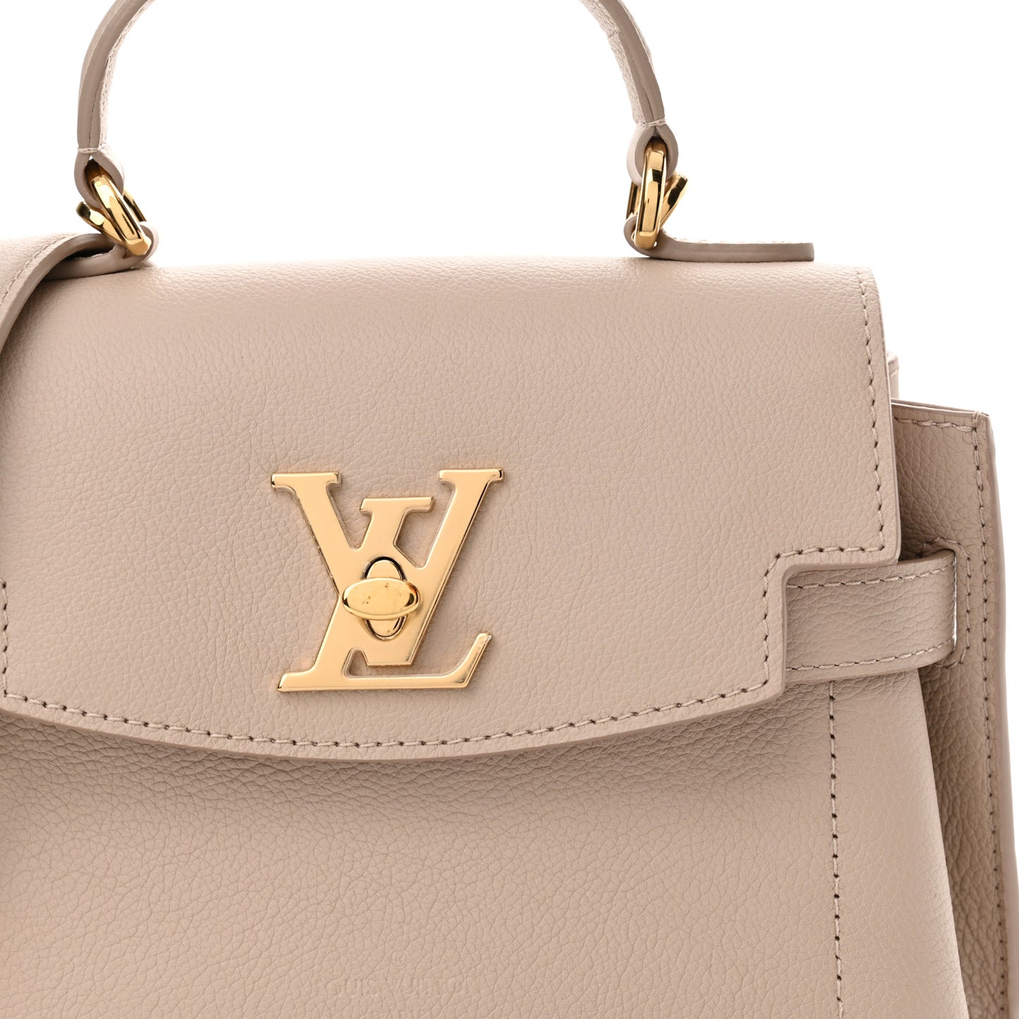 Soft Calfskin Mini Lockme Ever Greige