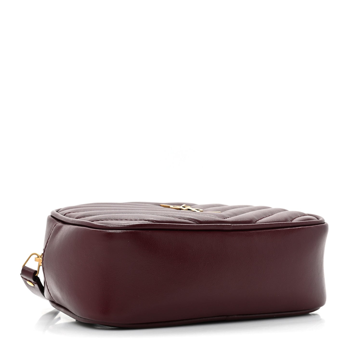 Calfskin Matelasse Monogram Lou Belt Bag Dark Legion Red