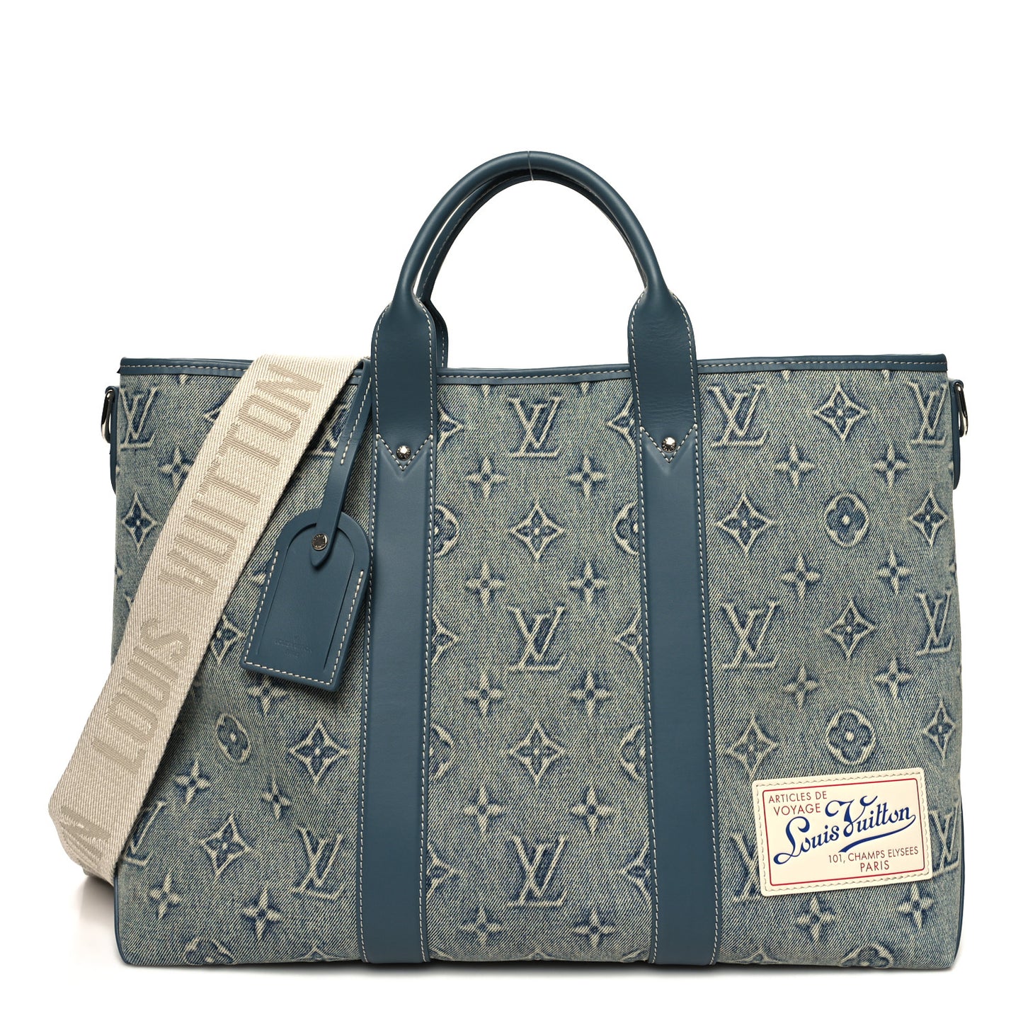 Monogram Washed Denim Weekend Tote NM