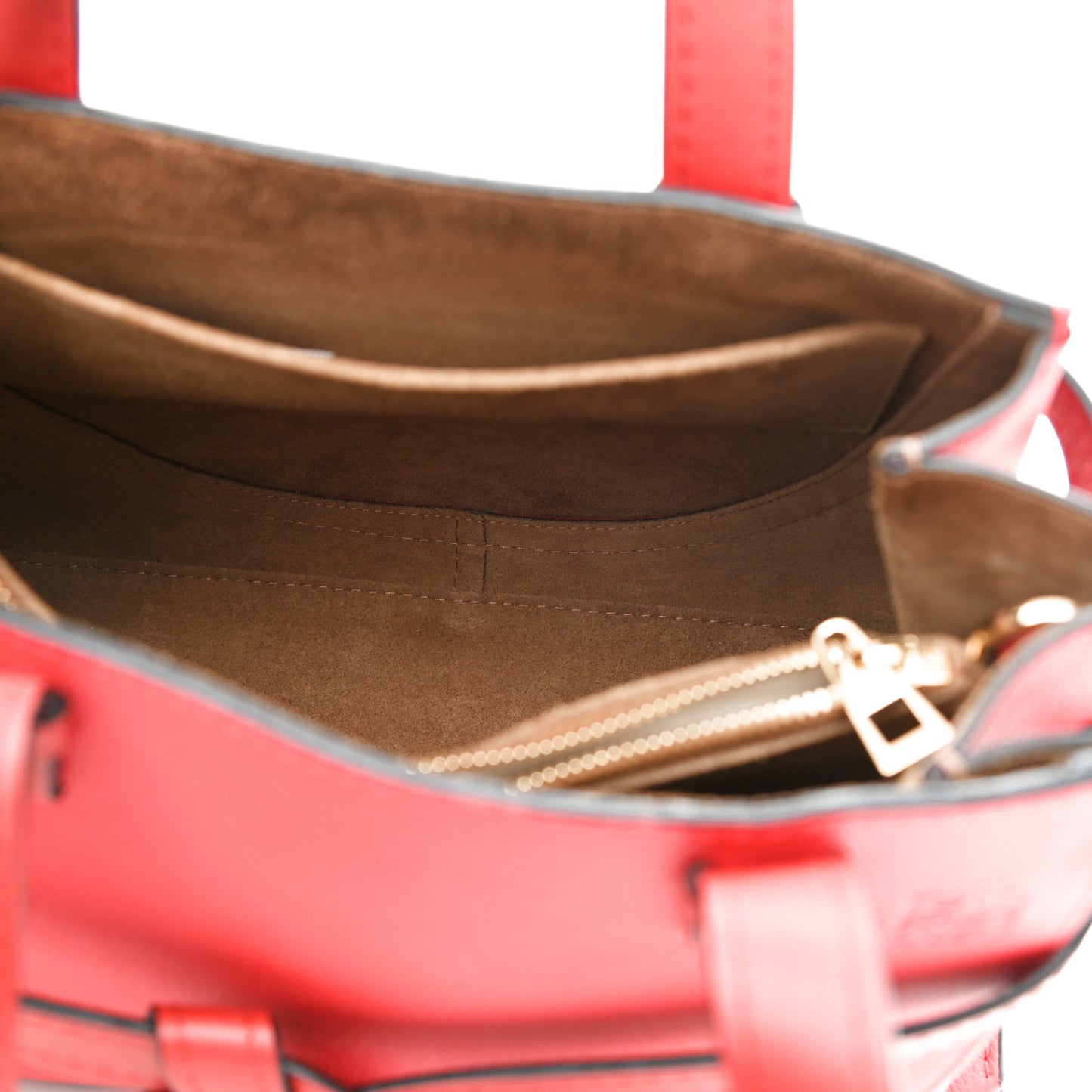 Calfskin Small Gate Tote Scarlet Red