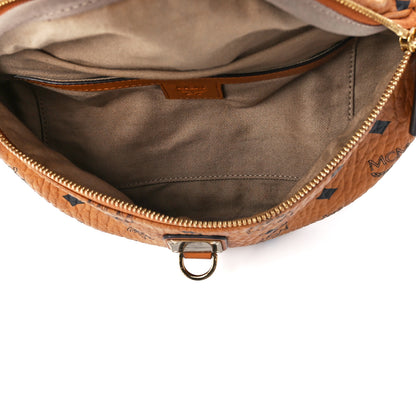 MCM Visetos Medium Fusten Belt Bag Cognac 5 of 11