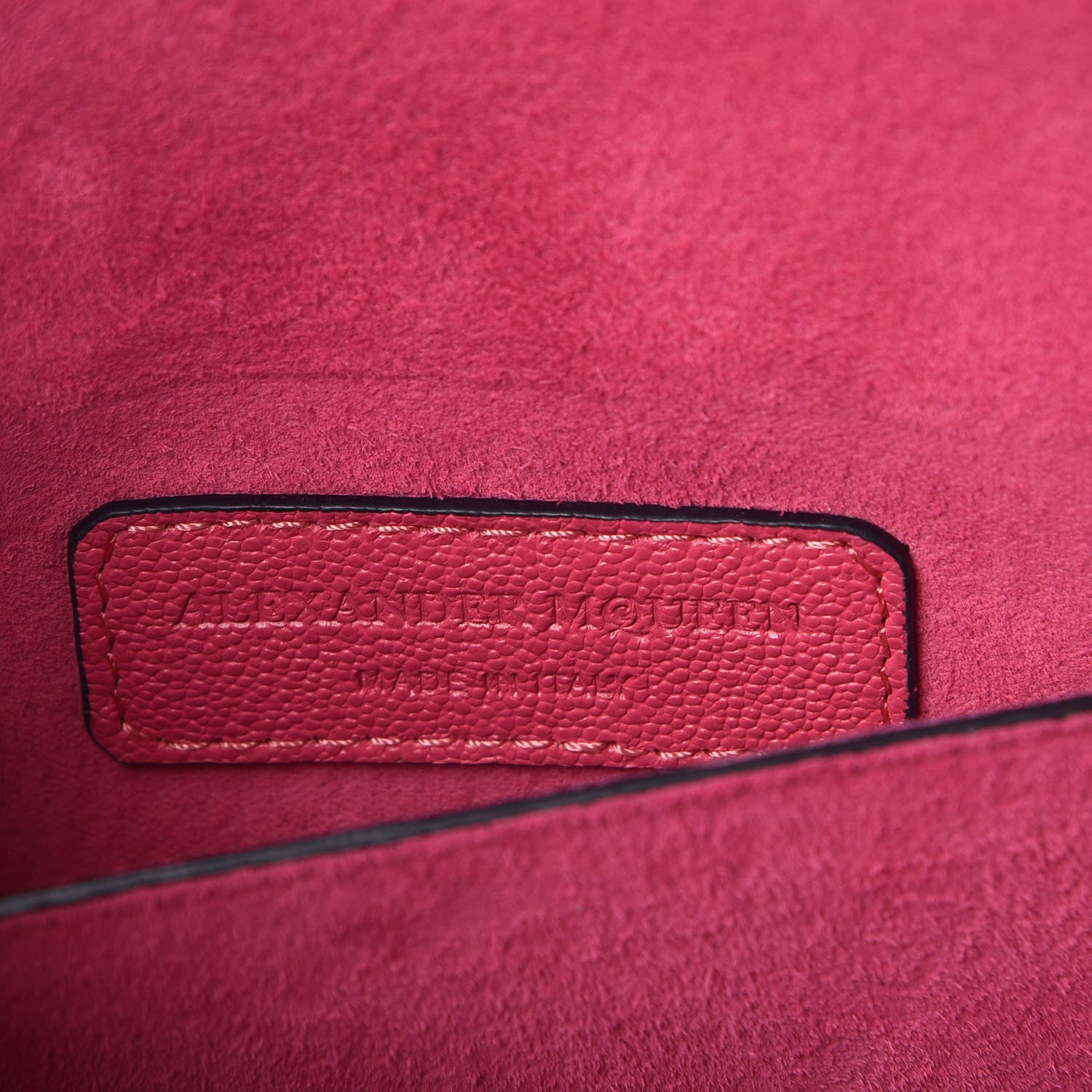 Alexander McQueen Calfskin Small Insignia Flap Pink 8 of 8
