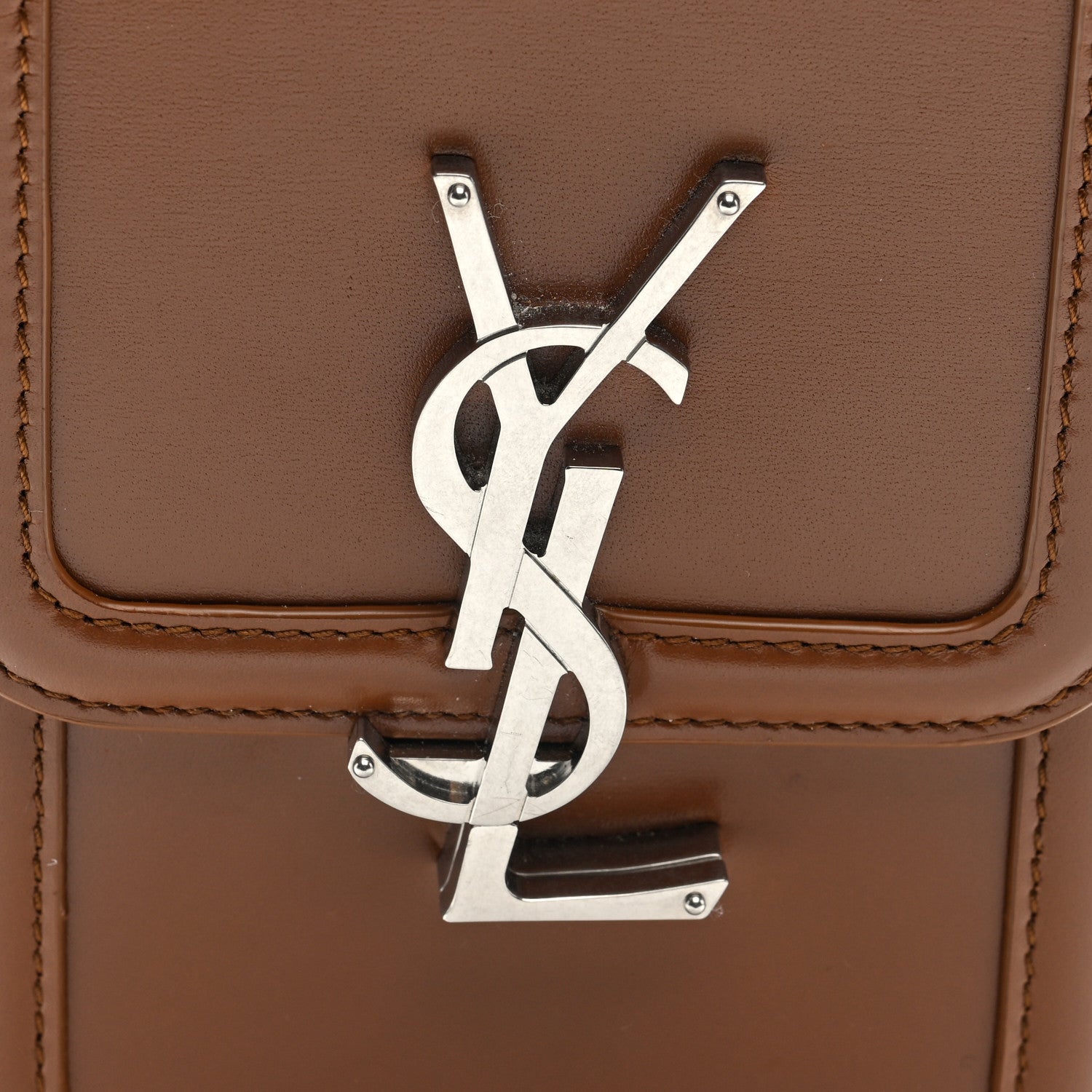 Saint Laurent Smooth Calfskin Mini Solferino Satchel Fox 7 of 10