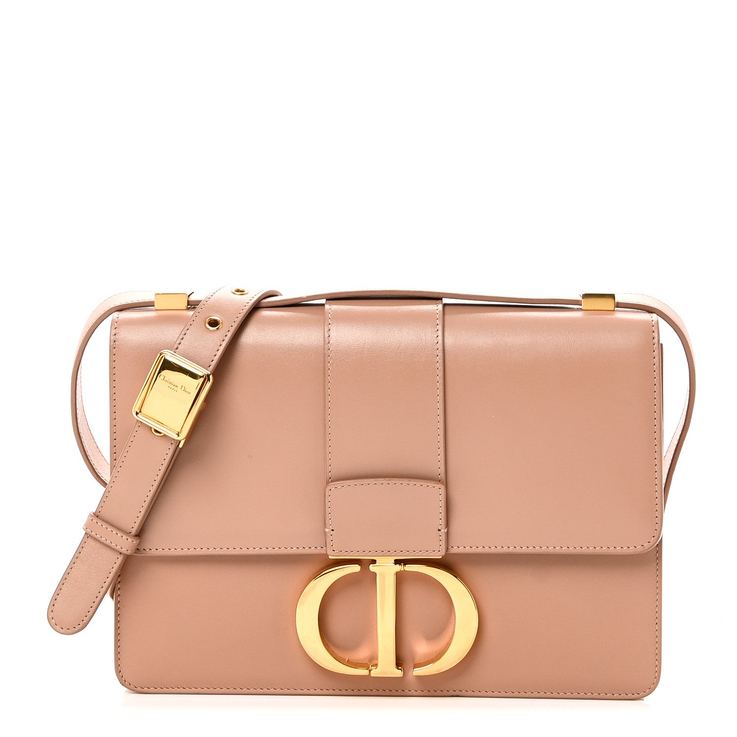 Christian Dior Smooth Calfskin 30 Montaigne Flap Bag Pale Pink 1 of 9