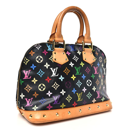 Louis Vuitton Monogram Multicolor Alma PM Black 3 of 10