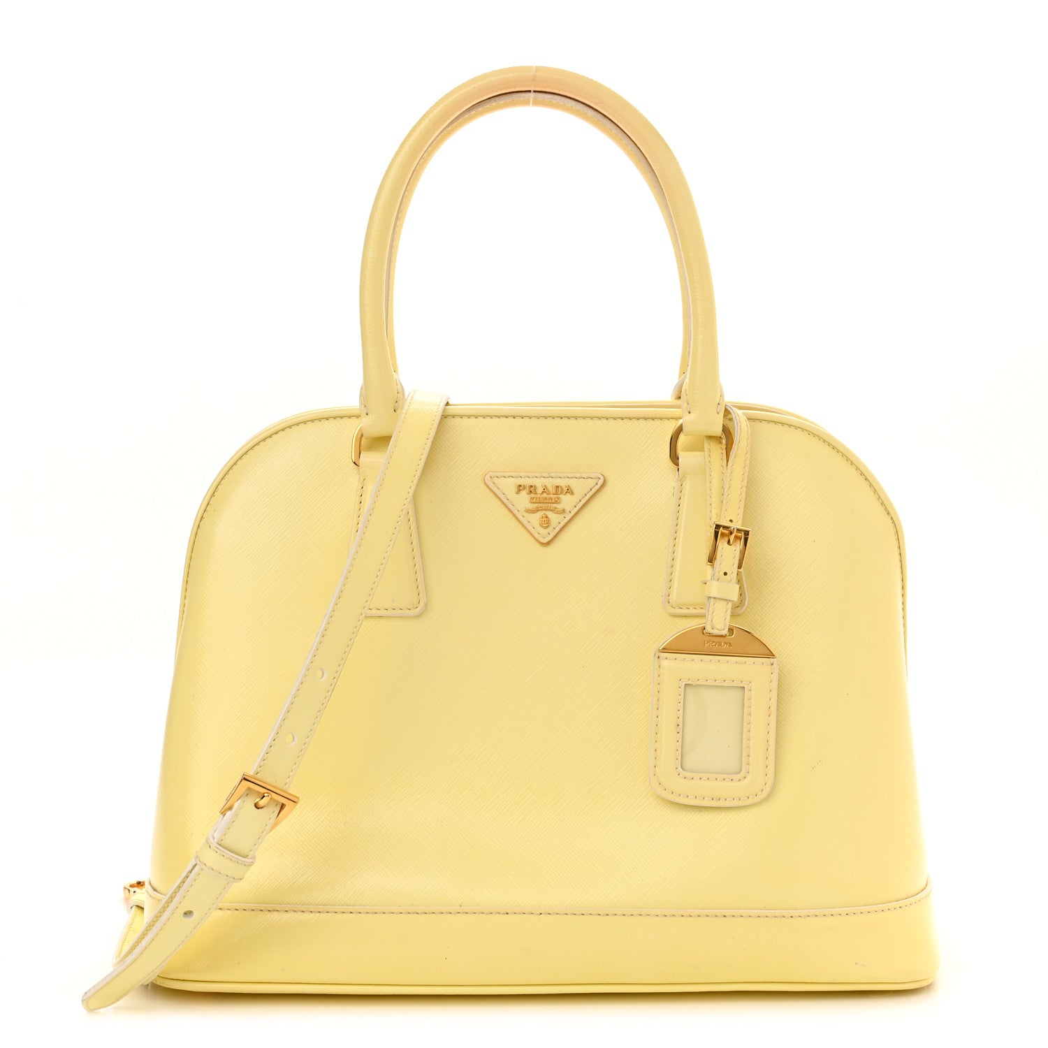 Prada Saffiano Lux Medium Open Promenade Tote Ananas 1 of 16