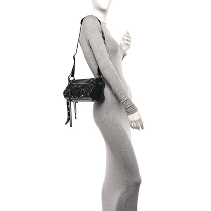 Balenciaga Agneau Arena Le Cagole Cylinder Bag Black 2 of 12