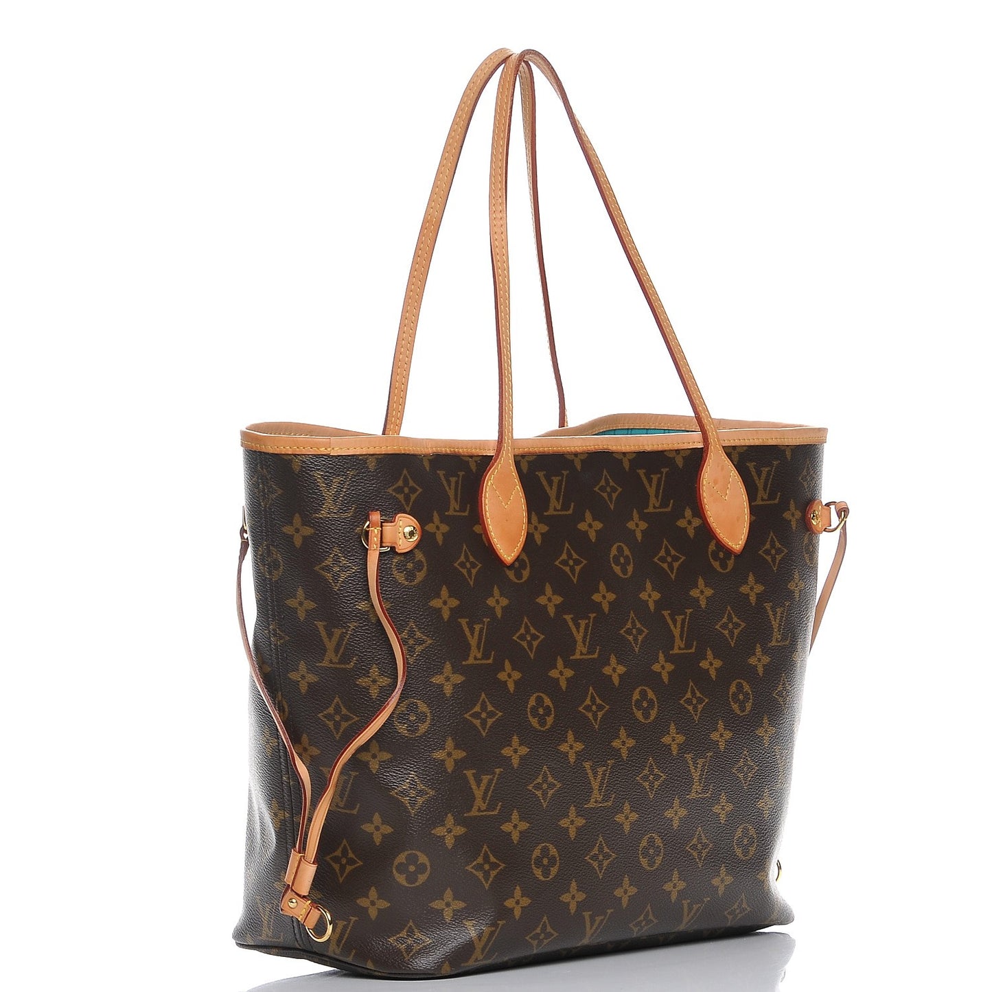 Monogram V Neverfull MM Turquoise