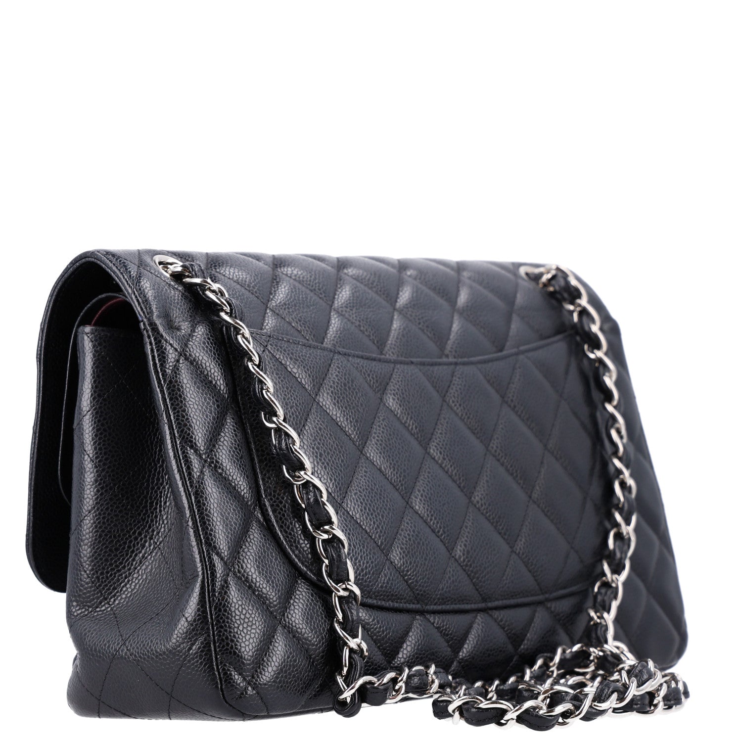 Chanel Caviar Quilted Jumbo Double Flap Black 3 of 11