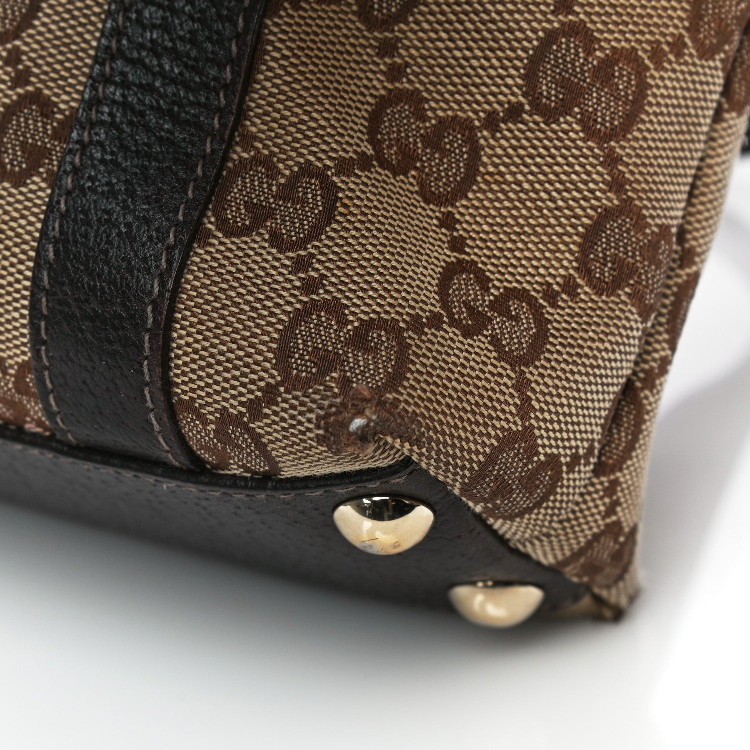 Gucci Monogram Small Abbey Tote Dark Brown 12 of 33