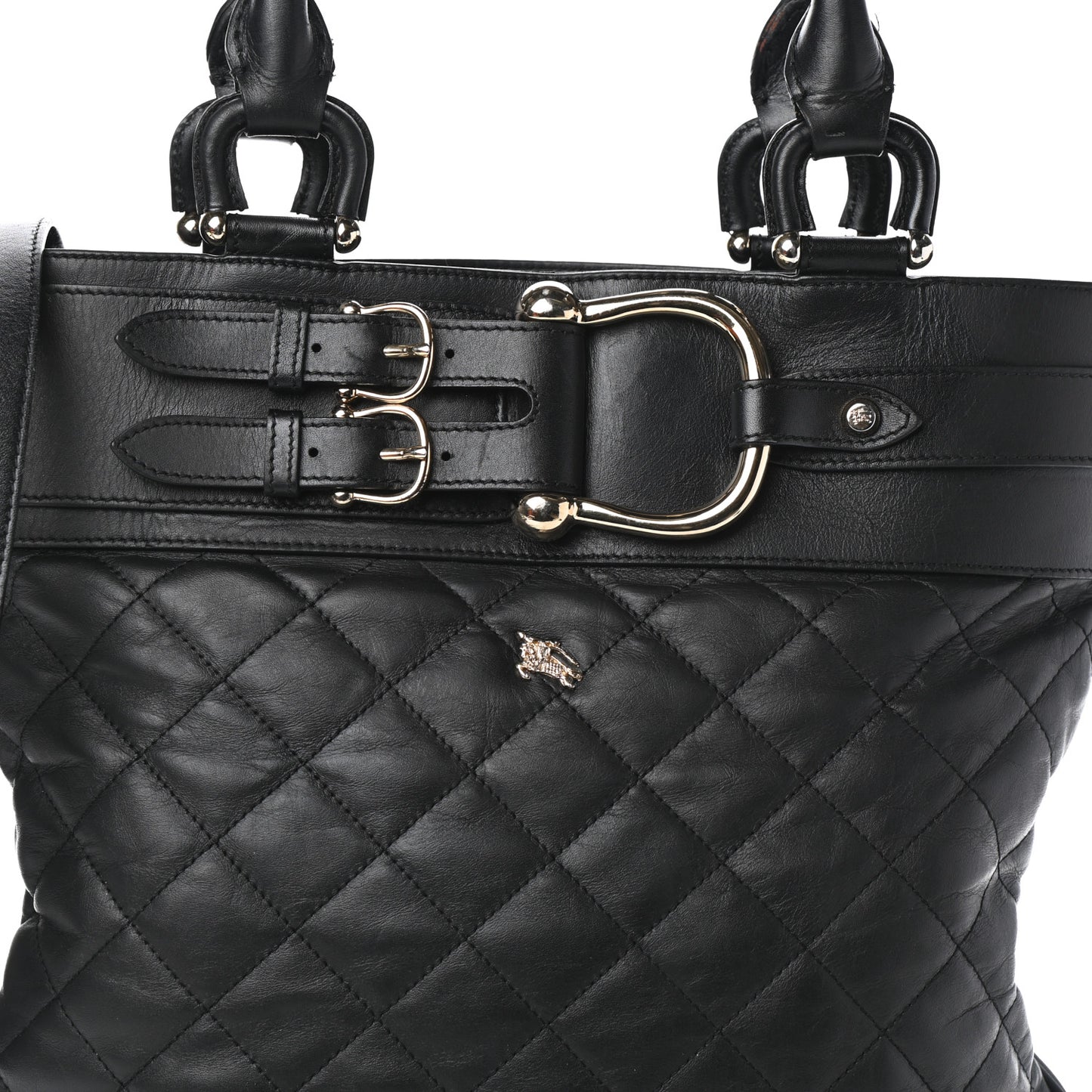 Calfskin Quilted Crossbody Bag Black