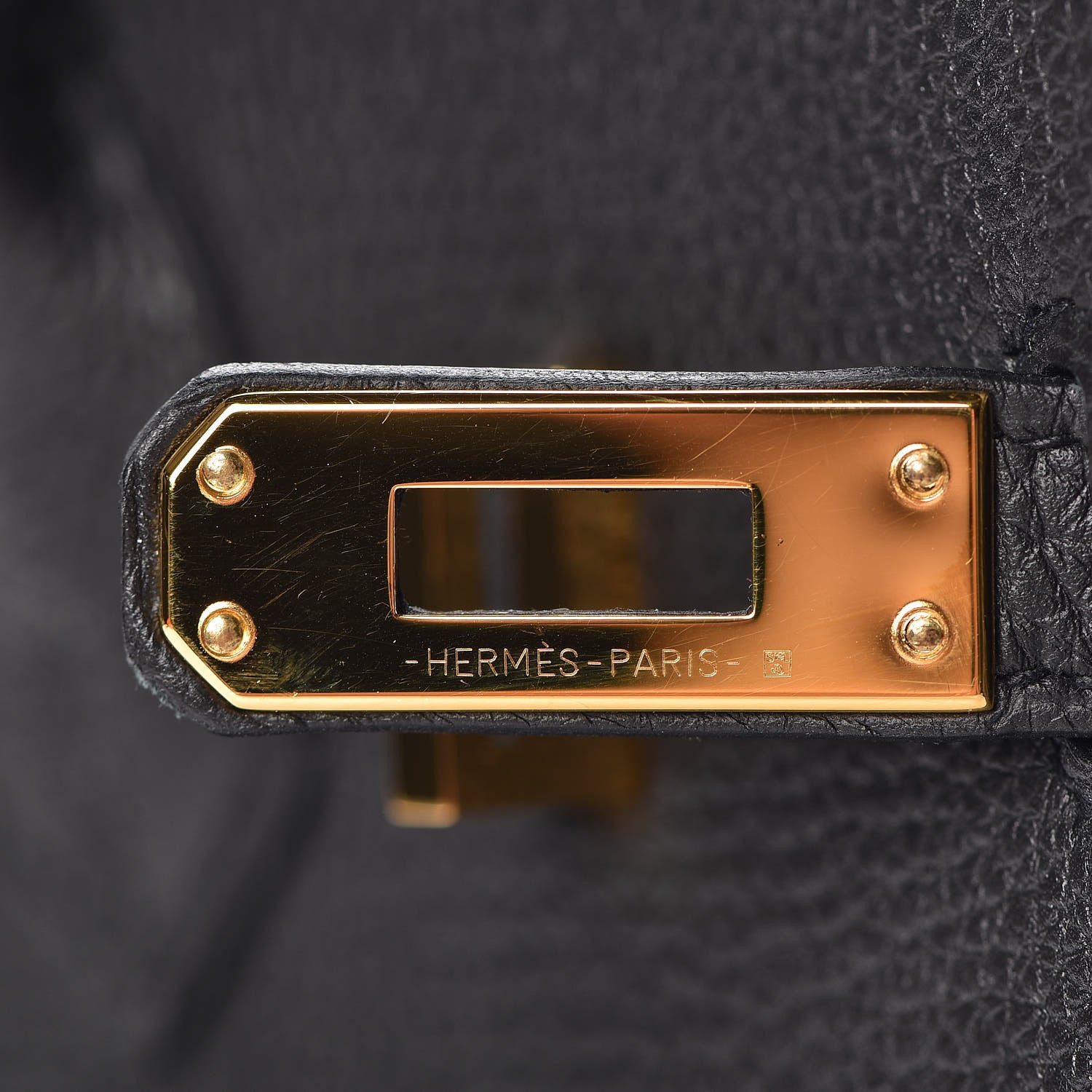 Hermes Togo Birkin 25 Black 10 of 33