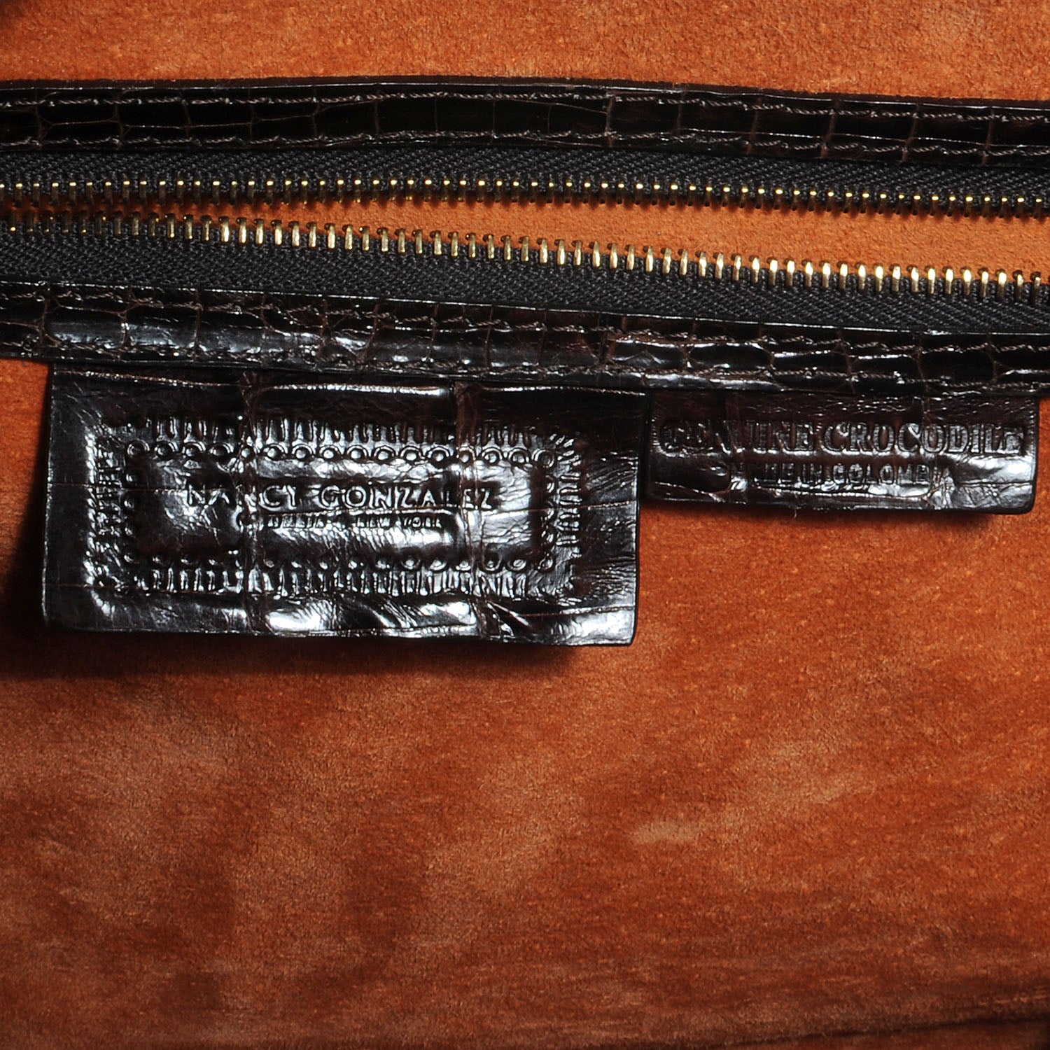 Nancy Gonzalez Crocodile Frame Bag Brown 6 of 6