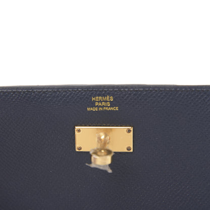 Hermes Epsom Medium Kelly Wallet Bleu Indigo 5 of 7