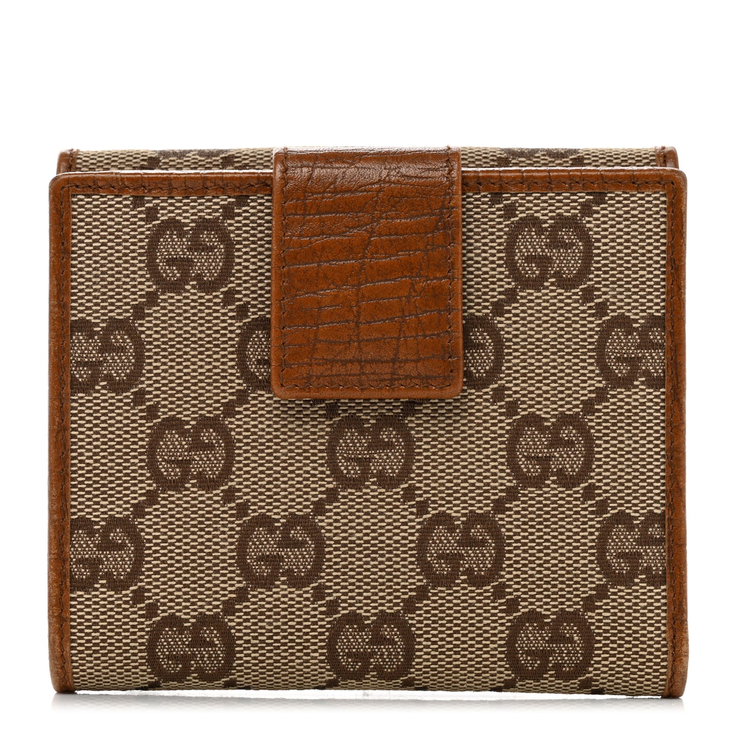 Monogram Bamboo Bar French Flap Wallet Beige