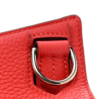 Hermes Taurillon Clemence Jypsiere 28 Rouge Tomate 11 of 12