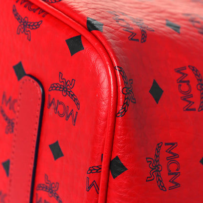 MCM Visetos Large Liz Reversible Shopper Tote Ruby Red 8 of 24