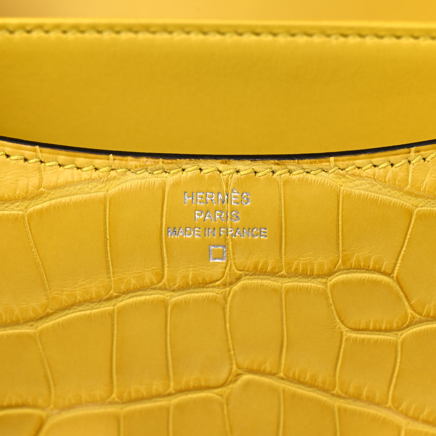 Matte Alligator Constance 24 Mimosa