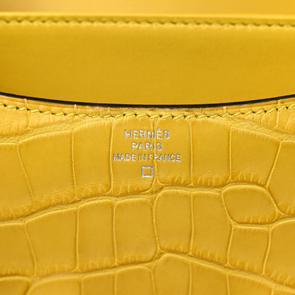 Hermes Matte Alligator Constance 24 Mimosa 6 of 12