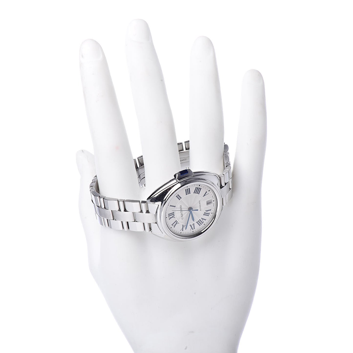 Stainless Steel 35mm Cle De Automatic Watch