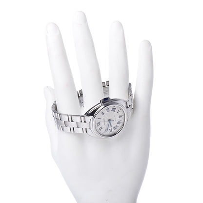 Cartier Stainless Steel 35mm Cle De Automatic Watch 2 of 12
