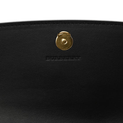 Burberry Grainy Calfskin House Check Henley Wallet On Chain Black 5 of 9