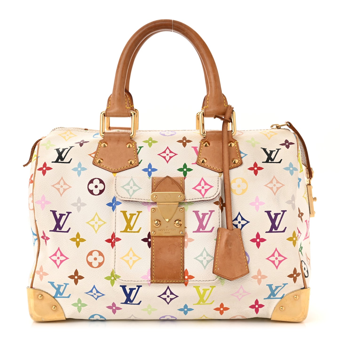 Monogram Multicolor Speedy 30 White