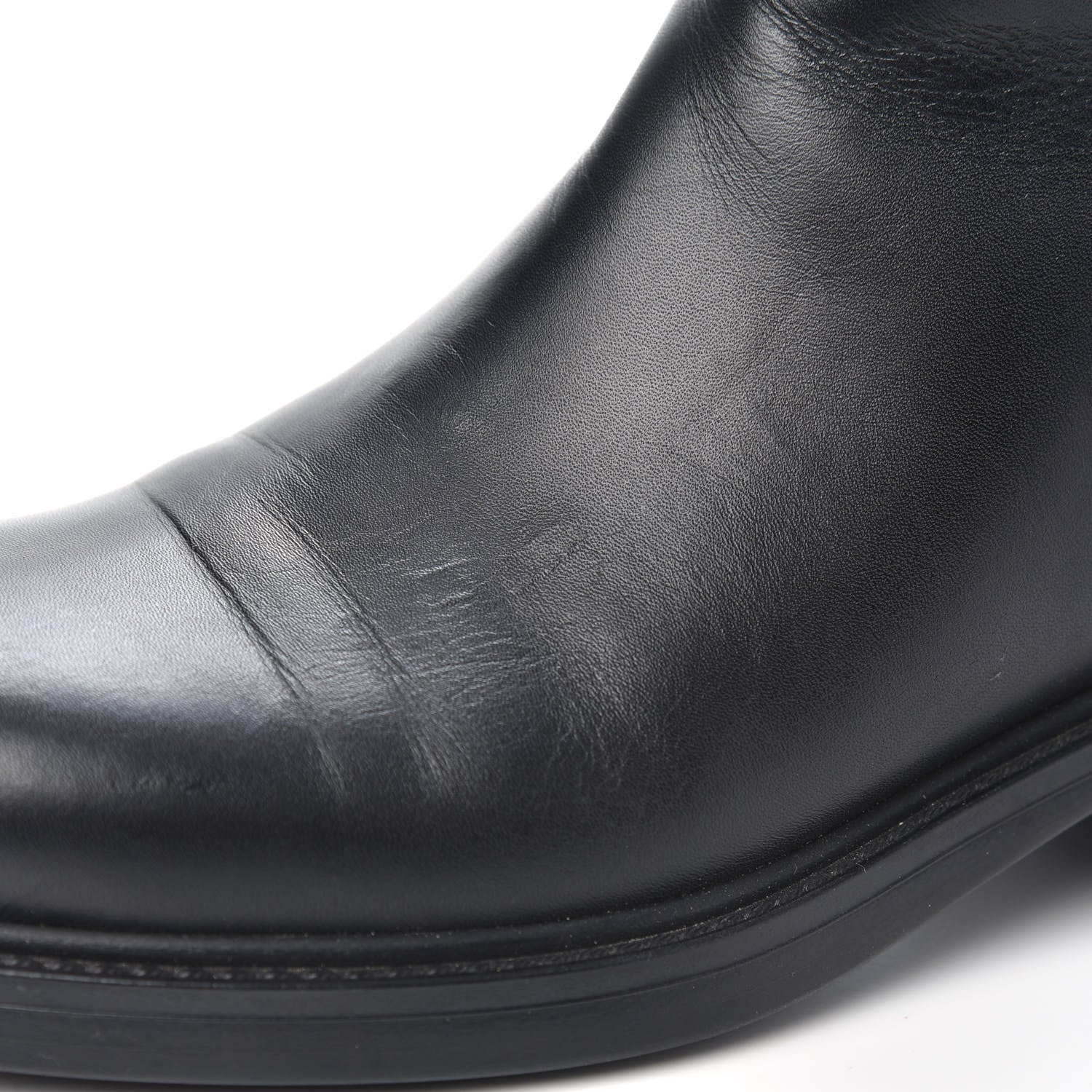 Gucci Soft Guccissima Zip Boots 36.5 Black 7 of 9