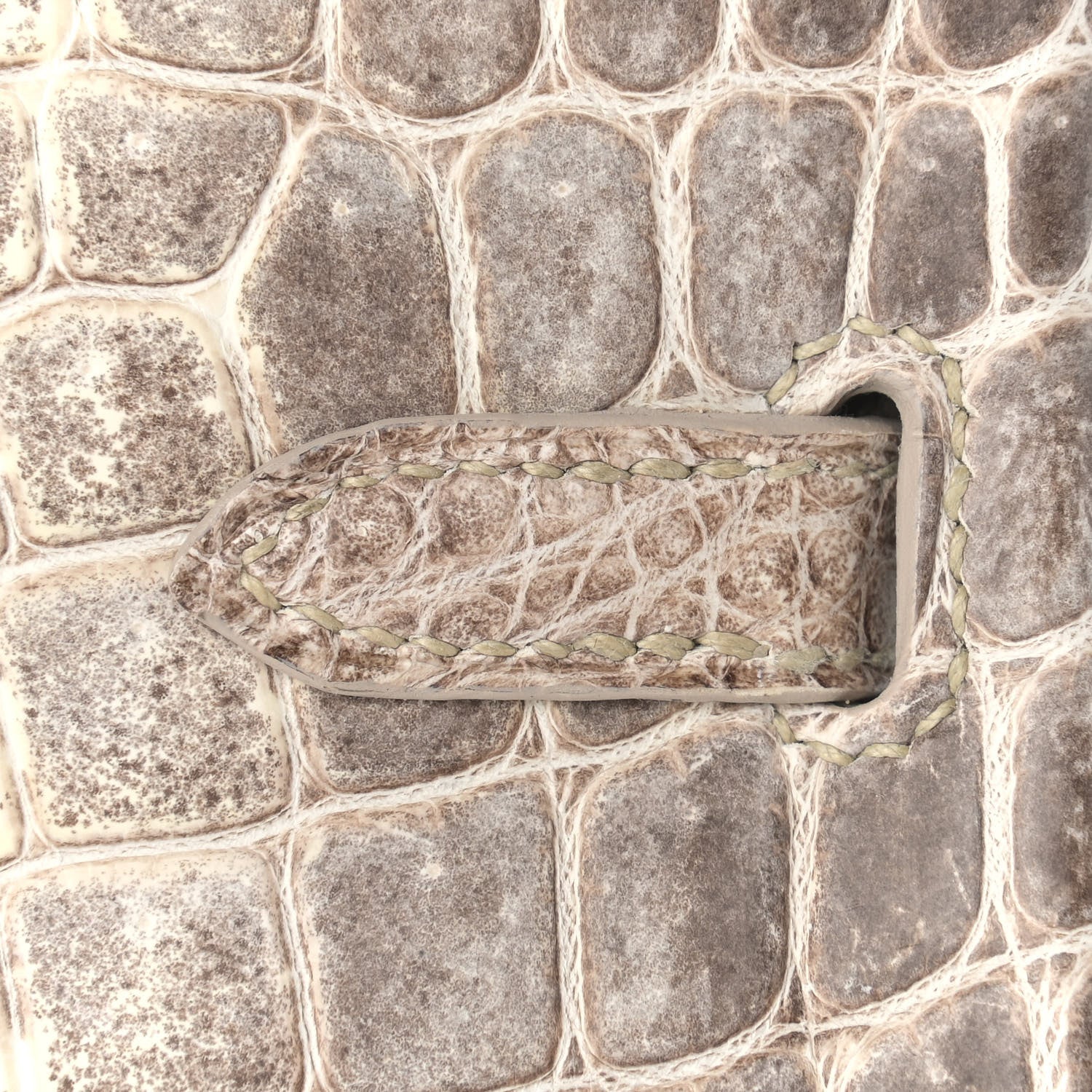 Hermes Matte Niloticus Crocodile Himalaya Birkin 25 Blanc 10 of 31