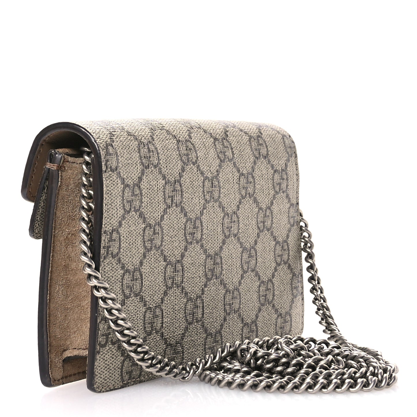 GG Supreme Monogram Super Mini Dionysus Shoulder Bag Taupe