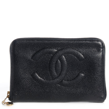 Chanel Caviar CC Zip Around Wallet Black 1 of 9