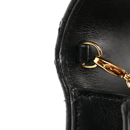Versace Nappa Quilted Virtus Clutch Bag Black 11 of 12