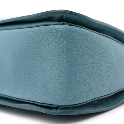 Miu Miu Goatskin Madras Shopping Tote Azzurro 9 of 17