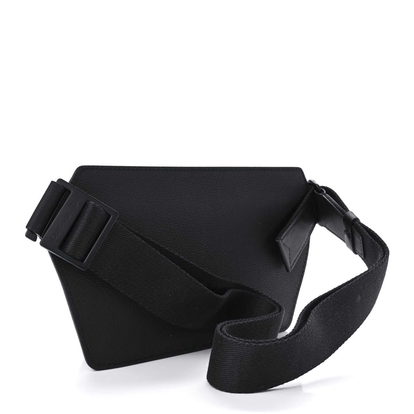 Grained Calfskin Aerogram Slingbag Black