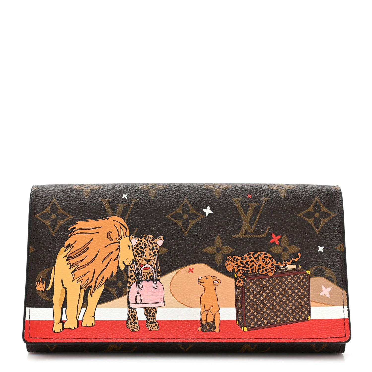 Louis Vuitton Monogram 2018 Christmas Animation Sarah Wallet 1 of 13