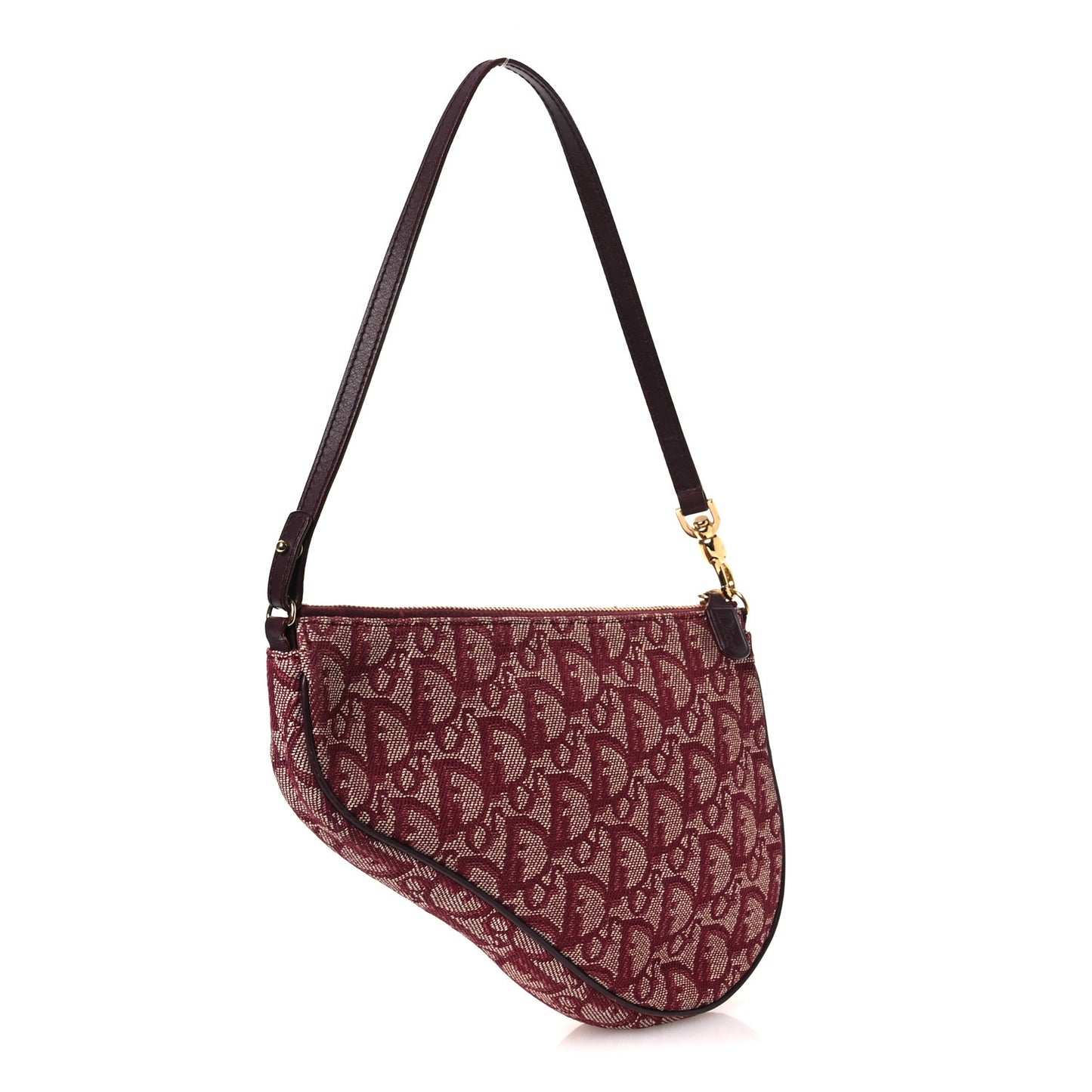 Monogram Mini Saddle Pochette Burgundy