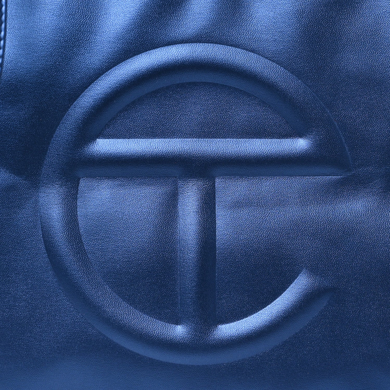 Telfar Metallic Vegan Leather Medium Shopping Bag Cobalt 8 of 10