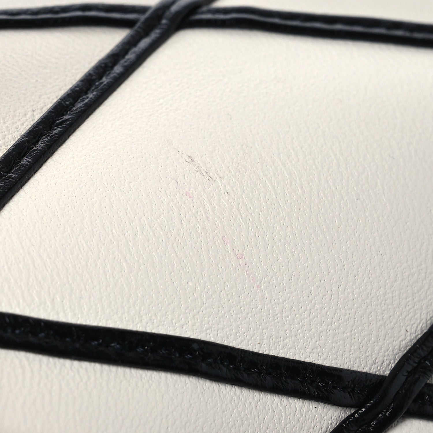 Louis Vuitton Lambskin Malletage Top Handle GO-14MM White Black 12 of 15