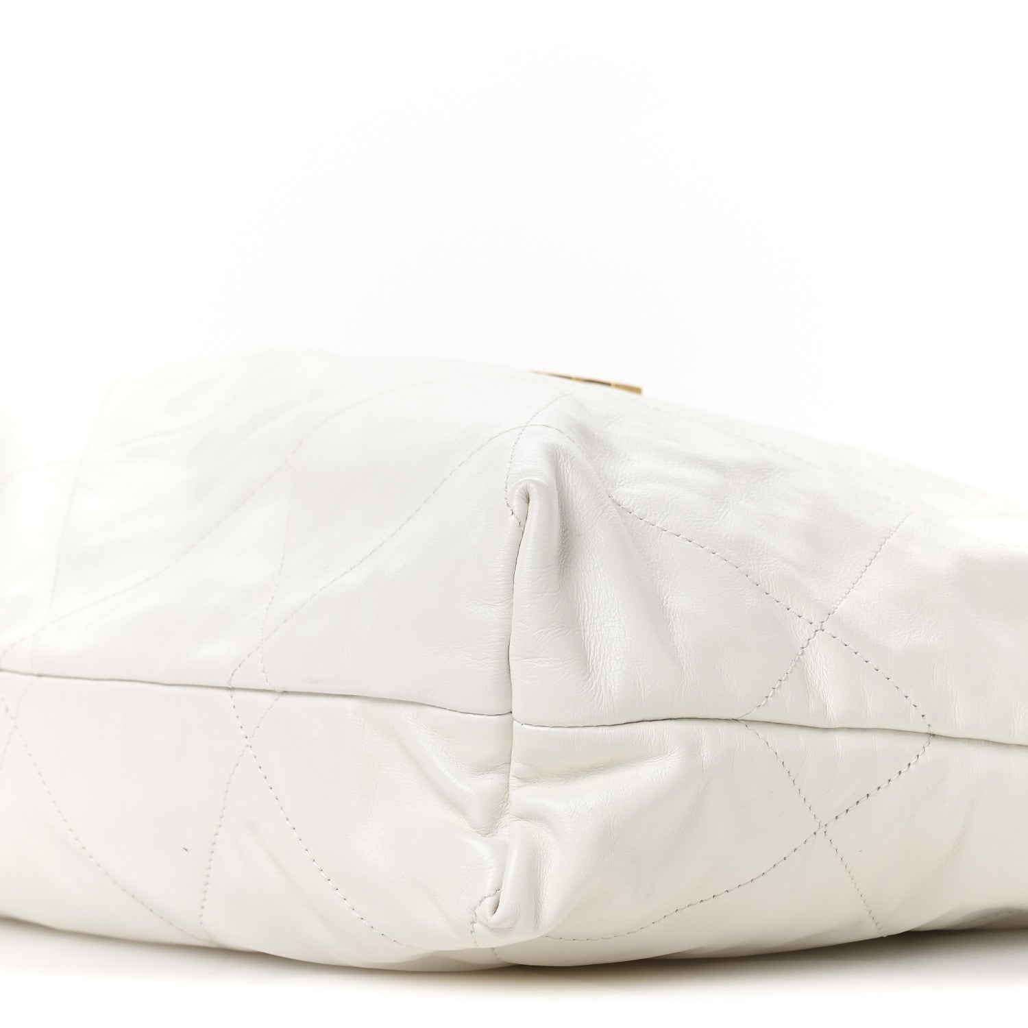 Chanel Shiny Calfskin Quilted Large Chanel 22 White 11 of 11