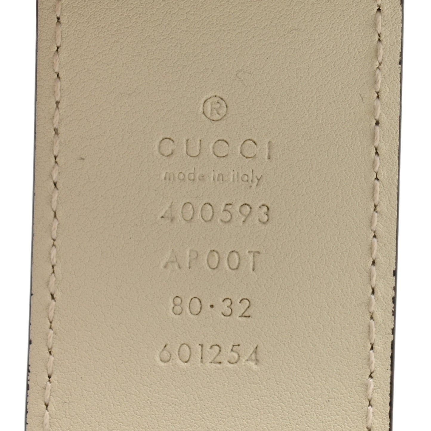 Calfskin Double G 40mm Belt 80 32 Mystic White