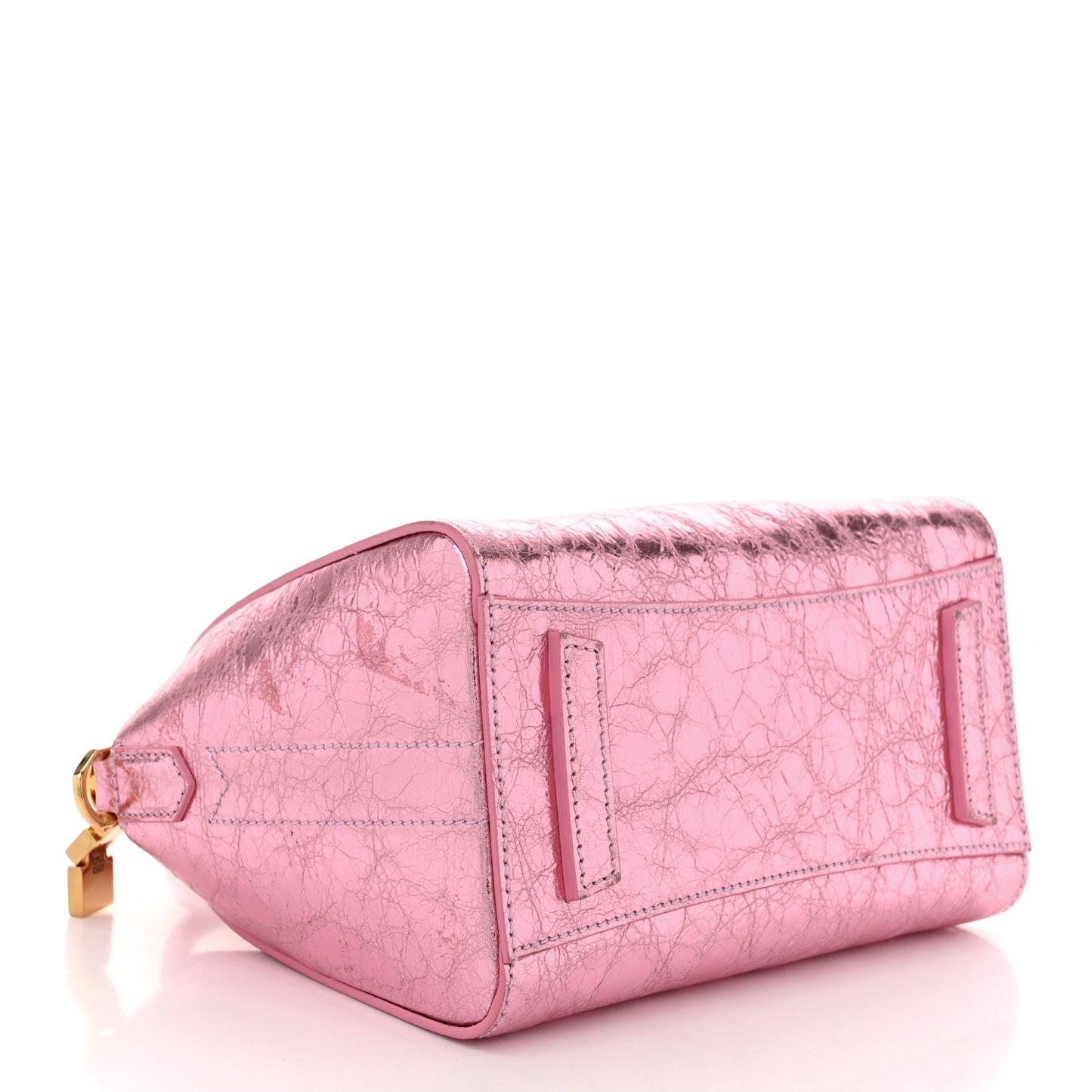 Laminated Lambskin Mini Antigona Silk Pink